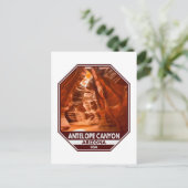 Antelope Canyon Arizona Postkarte (Stehend Vorderseite)