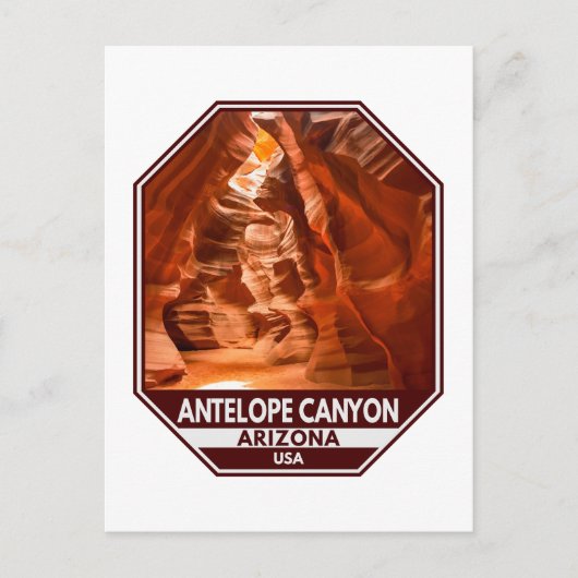 Antelope Canyon Arizona Postkarte (Vorderseite)