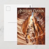 Antelope Canyon Arizona Postkarte (Vorne/Hinten)