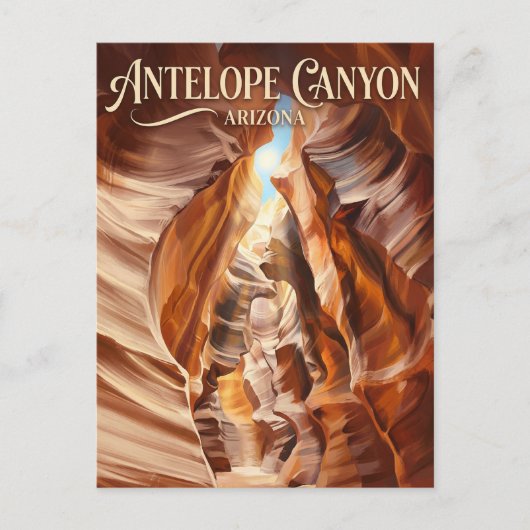 Antelope Canyon Arizona Postkarte (Vorderseite)