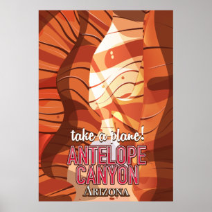 Antelope Canyon Arizona Reiseposter Poster