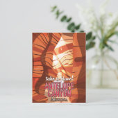 Antelope Canyon Arizona Reiseposter Postkarte (Stehend Vorderseite)