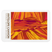 Antelope Canyon Arizona Vintage Magnet (Horizontal)