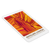 Antelope Canyon Arizona Vintage Magnet (Rechte Seite)