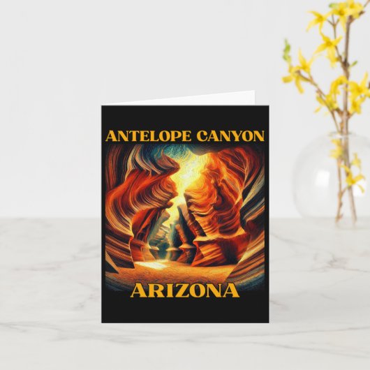 Antelope Canyon Arizona Wandern Camping Karte (Gelbe Blume)