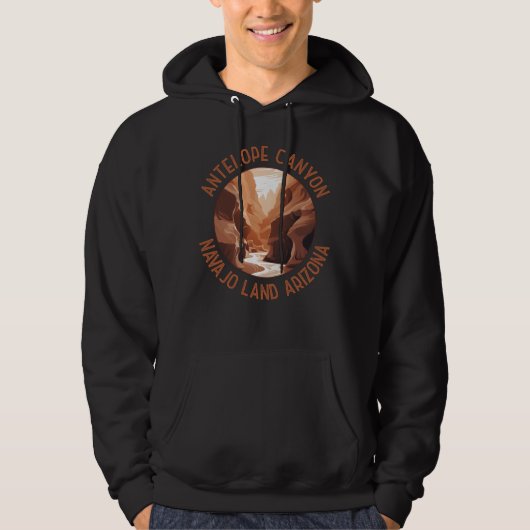 Antelope Canyon Distressed Circle Hoodie (Vorderseite)