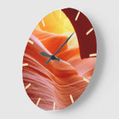 Antelope Canyon in Arizona Große Wanduhr (Winkel)
