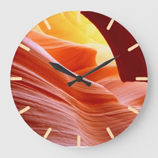 Antelope Canyon in Arizona Große Wanduhr (Vorderseite)
