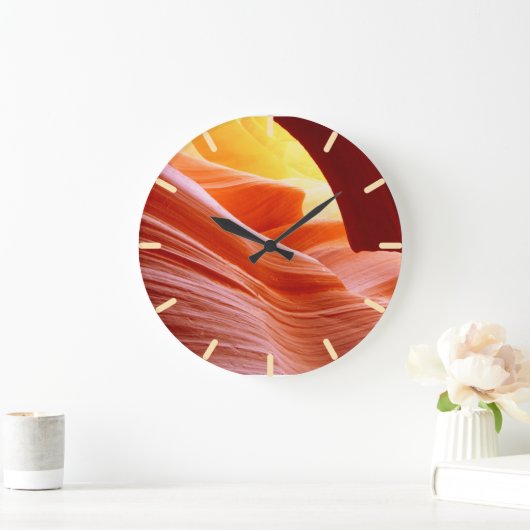 Antelope Canyon in Arizona Große Wanduhr (Zuhause)