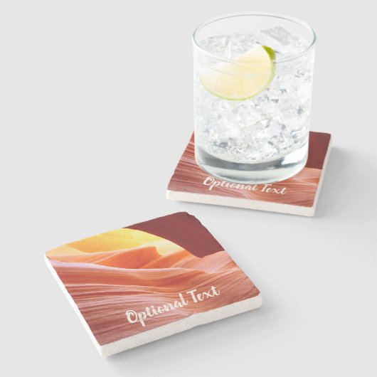 Antelope Canyon in Arizona Steinuntersetzer (Seitenansicht)