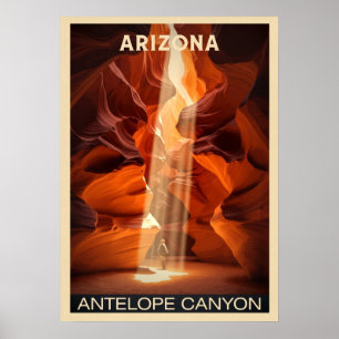 Antelope Canyon Nationalpark in Arizona V02 Poster