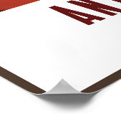 Antelope Canyon Navajo Nation Art Deco AZ Reisen Poster (Ecke)