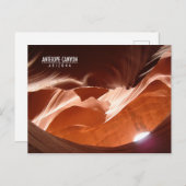 Antelope Canyon Postcard Feiertagspostkarte (Vorne/Hinten)