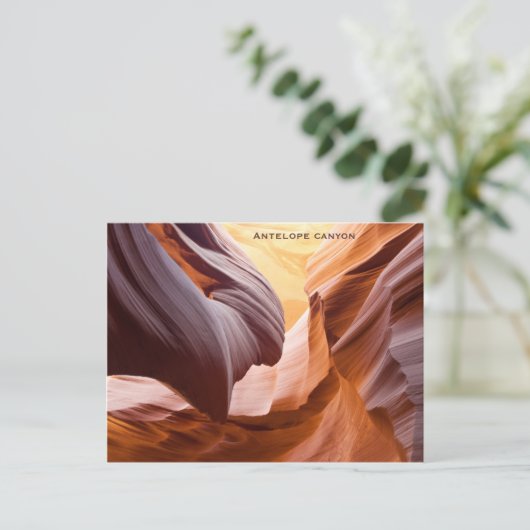 "Antelope canyon" Postkarte (Stehend Vorderseite)