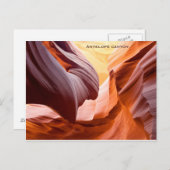 "Antelope canyon" Postkarte (Vorne/Hinten)