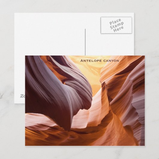 "Antelope canyon" Postkarte (Vorne/Hinten)