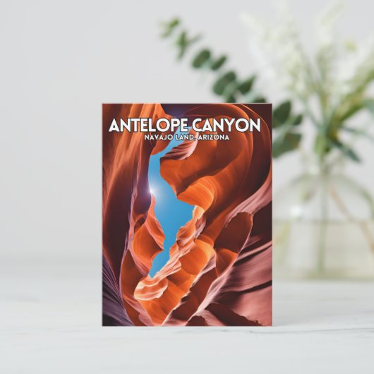Antelope Canyon Postkarte (Stehend Vorderseite)