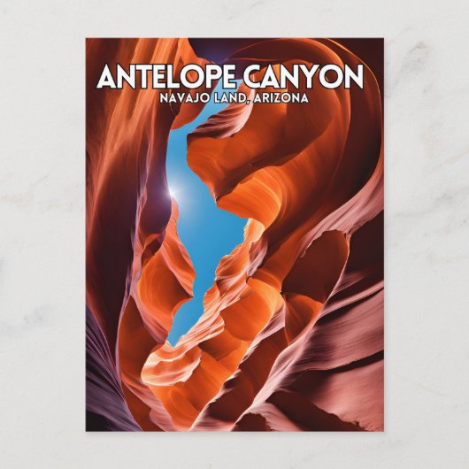 Antelope Canyon Postkarte (Vorderseite)