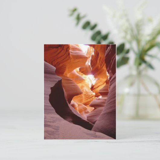 Antelope Canyon Sandstone Postkarte (Stehend Vorderseite)