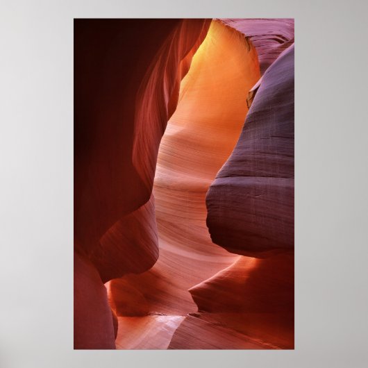 Antelope Canyon Slot Formationen Poster (Vorne)
