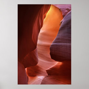 Antelope Canyon-Slotformationen Poster