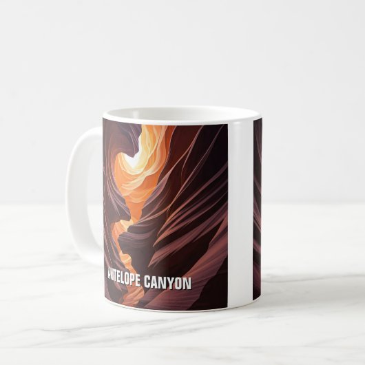Antelope Canyon Souvenir Kaffeetasse (Vorderseite Links)