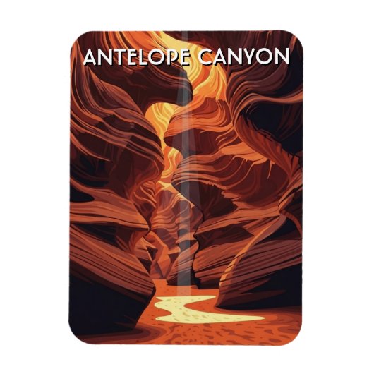 Antelope Canyon  Souvenir Magnet (Vertikal)