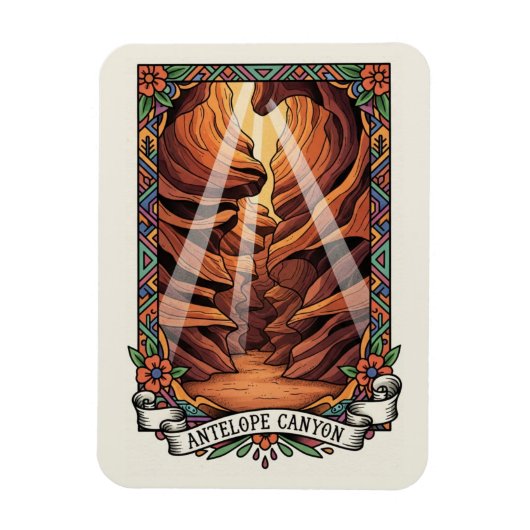 Antelope Canyon Souvenir Magnet (Vertikal)