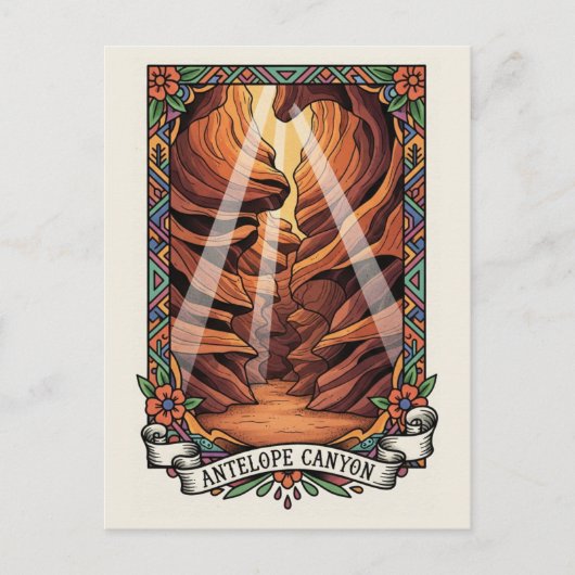 Antelope Canyon  Souvenir Postkarte (Vorderseite)