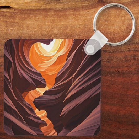 Antelope Canyon Souvenir Schlüsselanhänger (Rückseite)