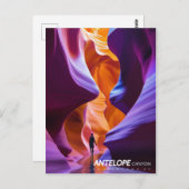 Antelope Canyon, USA Postkarte (Vorne/Hinten)
