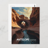 Antelope Canyon, USA Postkarte (Vorne/Hinten)