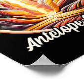Antelope Canyon Wandern  Poster (Ecke)