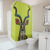 Antelope Chartreuse Duschvorhang (Beispiel)