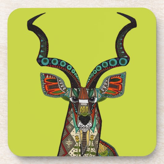Antelope Chartreuse Untersetzer (Vorderseite)