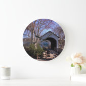 Antelope Cree Bridge - Eagle Point, Oregon Große Wanduhr (Zuhause)