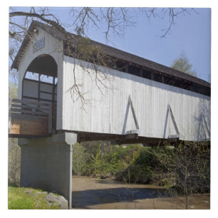 Antelope Creek Covered Bridge, erbaut 1922 Fliese