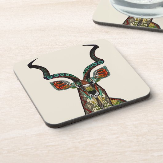 Antelope-Elfenbein Getränkeuntersetzer (Linke Seite)