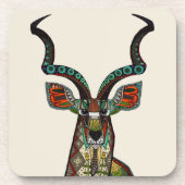 Antelope-Elfenbein Getränkeuntersetzer (Vorderseite)