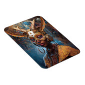 Antelope Headdress Science Fiction Cyberpunk Magnet (Rechte Seite)