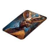 Antelope Headdress Science Fiction Cyberpunk Magnet (Linke Seite)
