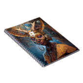 Antelope Headdress Science Fiction Cyberpunk Notizblock (Rechte Seite)