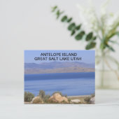 Antelope Island Great Salt Lake Postkarte (Stehend Vorderseite)