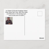 Antelope Island Great Salt Lake Postkarte (Rückseite)