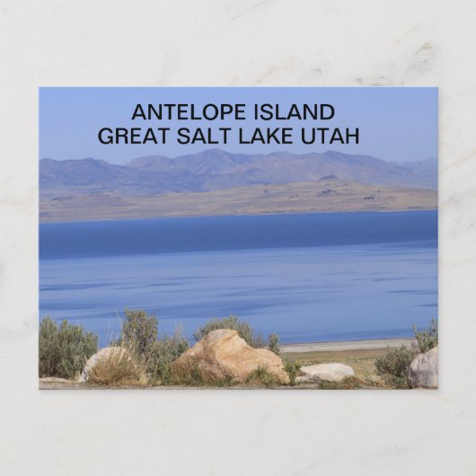 Antelope Island Great Salt Lake Postkarte (Vorderseite)