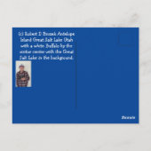 Antelope Island Great Salt Lake Utah Postcard Postkarte (Rückseite)