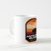 Antelope Island Staat Park UT Bison Kaffeetasse (Vorderseite Links)