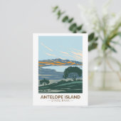 Antelope Island Staat Park Utah Vintag Postcard Postkarte (Stehend Vorderseite)