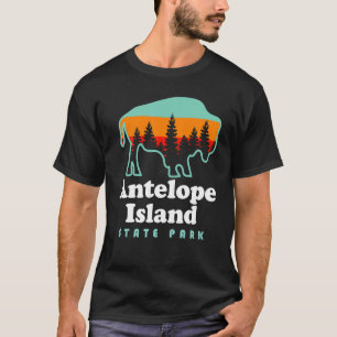 Antelope Island Staaten Park Bison Great Salt Lake T-Shirt
