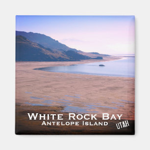 Antelope Island, White Rock Bay, Utah Landschaft Magnet